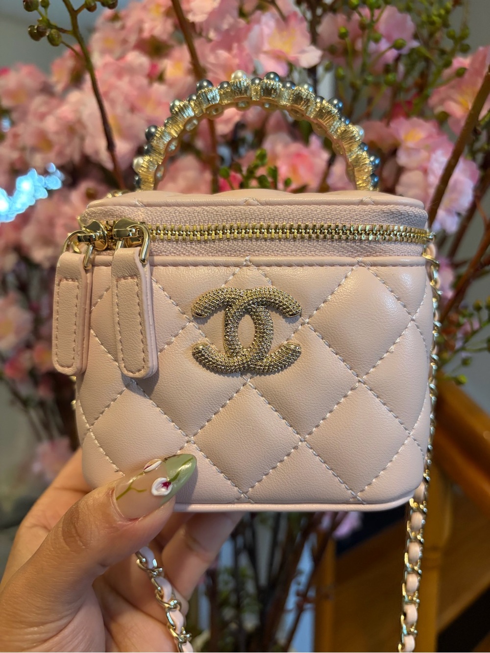 Light Blush Pink Mini Vanity Crossbody Bag – VIP Gift